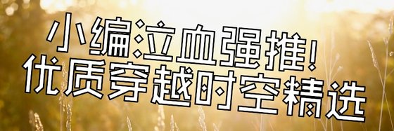 小编泣血强推！优质穿越时空精选